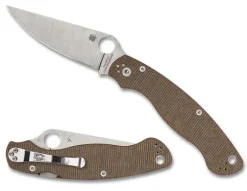 Military&trade; 2 Brown Canvas Micarta CPM CRU-WEAR